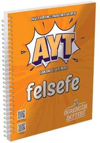 AYT Felsefe Öğrencim Defteri Murat Yayınları Fenomen Fotokopi - YKS - KPSS - ALES