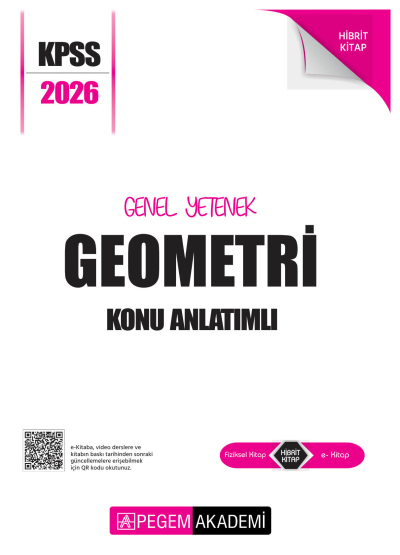 GEOMETRİ 2026 KPSS Genel Yetenek Genel Kültür Lisans Konu Anlatımlı Modüler Set Pegem Yayınları