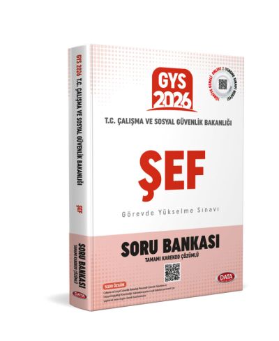 2026 T.C. Çalışma ve Sosyal Güvenlik Bakanlığı GYS Şef Tamamı Karekod Çözümlü Soru Bankası Data Yayınları Fenomen Fotokopi - YKS - KPSS - ALES
