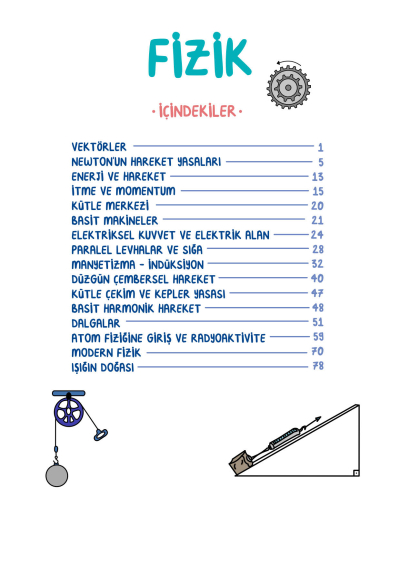 AYT Fizik Vip Notlar Vin Kampüs Fenomen Fotokopi - YKS - KPSS - ALES