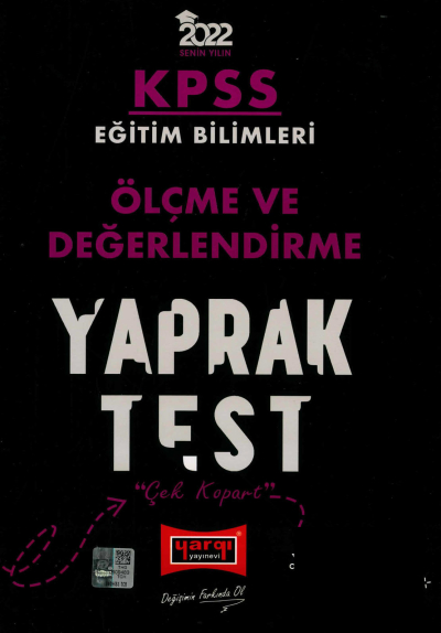 ÖLÇME VE DEĞERLENDİRME YAPRAK TEST Fenomen Fotokopi - YKS - KPSS - ALES