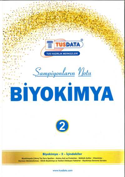 Biyokimya 2 Şampiyonların Notu Tusdata Fenomen Fotokopi - YKS - KPSS - ALES