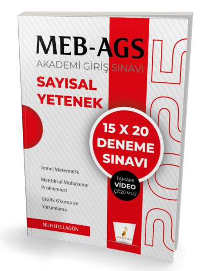 2025 MEB AGS Hazırlık Sayısal Yetenek 15x20 Tamamı Video Çözümlü Deneme Sınavı Pelikan Yayınları Fenomen Fotokopi - YKS - KPSS - ALES