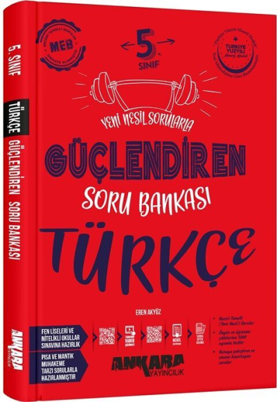 5. Sınıf Güçlendiren Türkçe Soru Bankası Ankara Yayıncılık Fenomen Fotokopi - YKS - KPSS - ALES