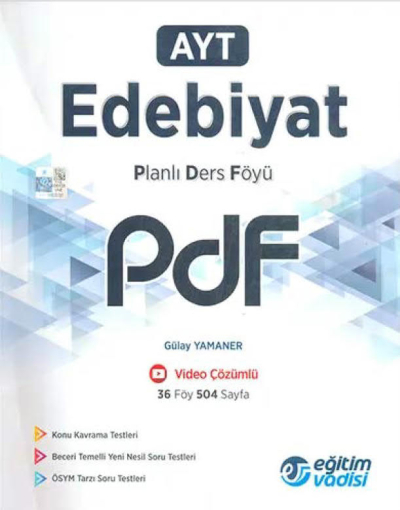 AYT Edebiyat Planlı Ders Föyü PDF Eğitim Vadisi Yayınları Fenomen Fotokopi - YKS - KPSS - ALES