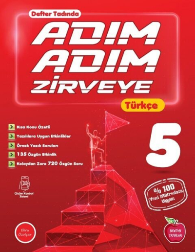 5. Sınıf Adım Adım Zirveye Türkçe Konu Anlatımlı Soru Bankası Newton Yayınları Fenomen Fotokopi - YKS - KPSS - ALES