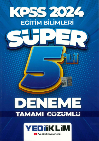 SÜPER 5'lİ DENEME TAMAMI ÇÖZÜMLÜ Fenomen Fotokopi - YKS - KPSS - ALES