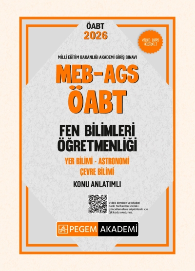 MEB AGS ÖABT Fen Bilimleri Öğretmenliği Konu Anlatımlı YER BİLİMİ - ASTRONOMİ- ÇEVRE BİLİMİ Pegem Akademi Fenomen Fotokopi - YKS - KPSS - ALES