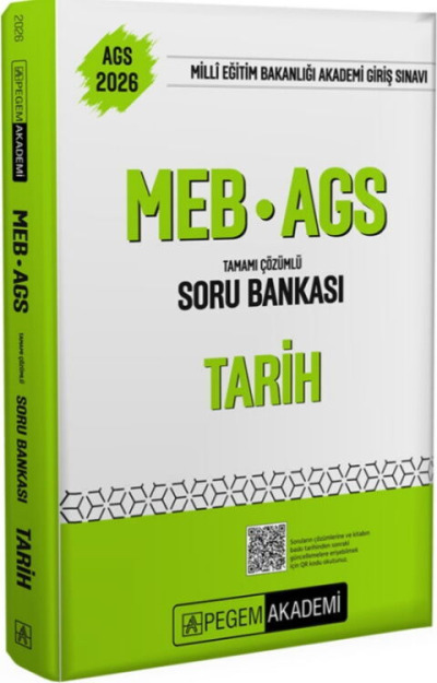 2026 MEB AGS Tarih Tamamı Çözümlü Soru Bankası Pegem Yayınları Fenomen Fotokopi - YKS - KPSS - ALES