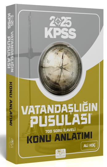 2025 KPSS Vatandaşlığın Pusulası Konu Anlatımı CBA Yayınları Fenomen Fotokopi - YKS - KPSS - ALES