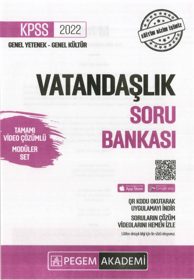 VATANDAŞLIK SORU BANKASI MODÜLER SET