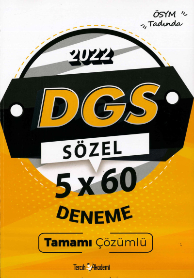 DGS SÖZEL 5x60 DENEME ÇÖZÜMLÜ Fenomen Fotokopi - YKS - KPSS - ALES