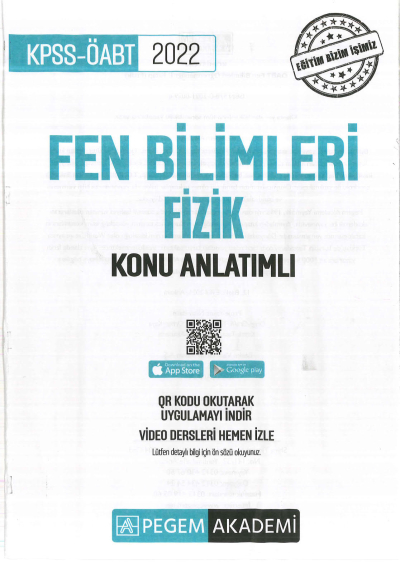 FEN BİLİMLERİ KONU ANLATIMI FİZİK Fenomen Fotokopi - YKS - KPSS - ALES