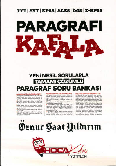 PARAGRAFI KAFALA ÇÖZÜMLÜ SORU BANKASI TÜM ADAYLAR İÇİN Fenomen Fotokopi - YKS - KPSS - ALES