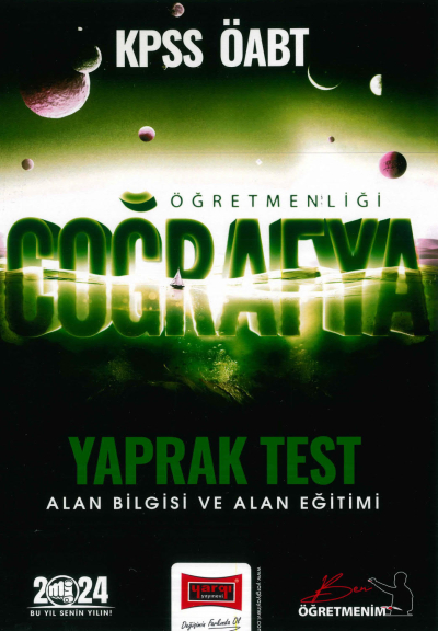 COĞRAFYA ÖĞRETMENLİĞİ YAPRAK TEST ALAN BİLGİSİ-ALAN EĞİTİMİ Fenomen Fotokopi - YKS - KPSS - ALES