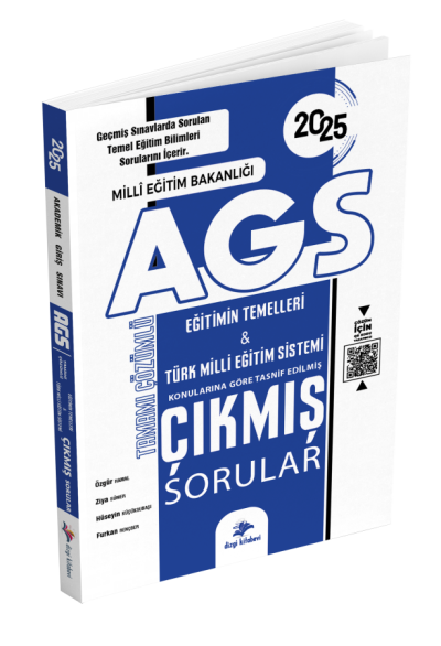 2025 MEB AGS Tamamı Video Çözümlü Eğitimin Temelleri Türk Milli Eğitim Sistemi Çıkmış Sorular Dizgi Kitap Fenomen Fotokopi - YKS - KPSS - ALES