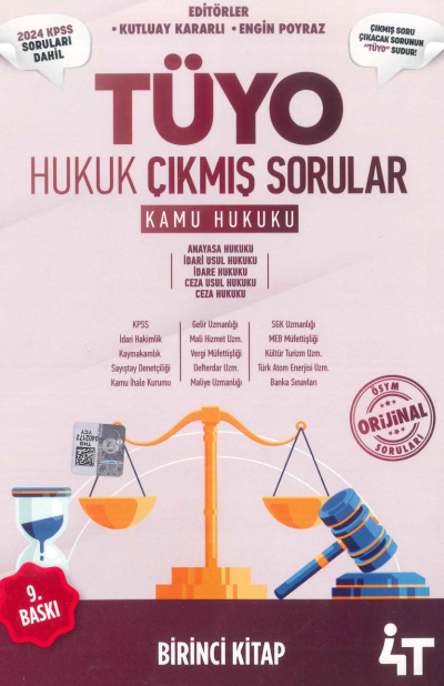 Tüyo Hukuk Çıkmış Sorular (Kamu Hukuku) 2024 KPSS Soruları Dahil Fenomen Fotokopi - YKS - KPSS - ALES