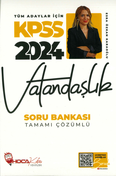 HOCA KAFASI VATANDAŞLIK TAMAMI ÇÖZÜMLÜ SORU BANKASI Fenomen Fotokopi - YKS - KPSS - ALES