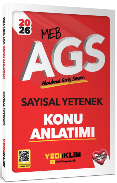 2026 MEB AGS Sayısal Yetenek Konu Anlatımı Yediiklim Yayınları Fenomen Fotokopi - YKS - KPSS - ALES