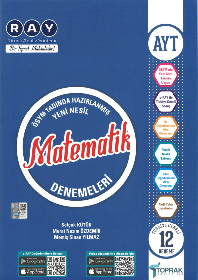 AYT Matematik Ray 12 li Denemeleri Fenomen Fotokopi - YKS - KPSS - ALES