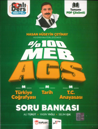2025 %100 MEB AGS Türkiye Coğrafyası - TArih - TC Anayasası Soru Bankası Kaplan Akademi Fenomen Fotokopi - YKS - KPSS - ALES