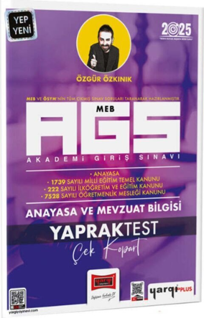 2025 MEB AGS Anayasa ve Mevzuat Bilgisi Çek Kopart Yaprak Test Yargı Yayınları Fenomen Fotokopi - YKS - KPSS - ALES