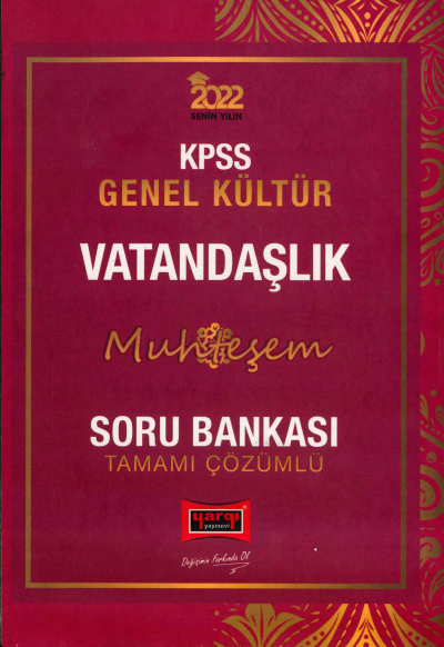 VATANDAŞLIK MUHTEŞEM TAMAMI ÇÖZÜMLÜ SORU BANKASI Fenomen Fotokopi - YKS - KPSS - ALES