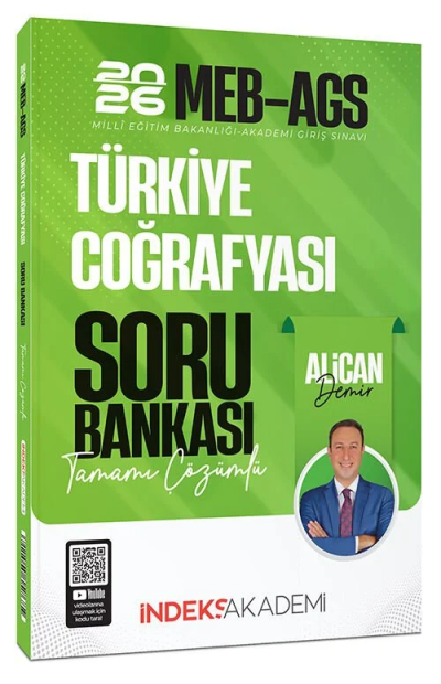 2026 MEB-AGS Türkiye Coğrafyası Soru Bankası Çözümlü Alican Demir İndeks Akademi Yayıncılık Fenomen Fotokopi - YKS - KPSS - ALES