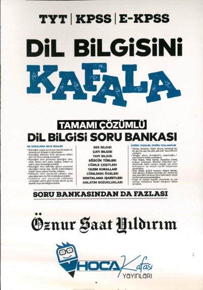 DİL BİLGİSİNİ KAFALA ÇÖZÜMLÜ SORU BANKASI Fenomen Fotokopi - YKS - KPSS - ALES