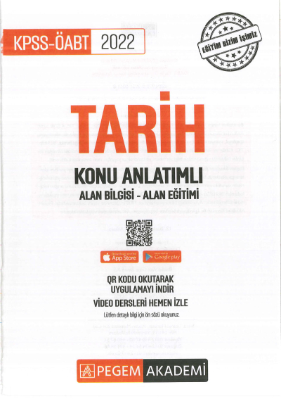 TARİH KONU ANLATIMI ALAN BİLGİSİ - ALAN EĞİTİMİ Fenomen Fotokopi - YKS - KPSS - ALES