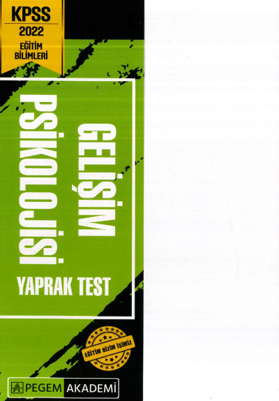 GELİŞİM PSİKOLOJİSİ YAPRAK TEST