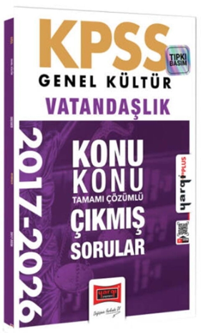 KPSS Genel Kültür Vatandaşlık Konu Konu Tamamı Çözümlü 10 Yıl Çıkmış Sorular Yargı Yayınları Fenomen Fotokopi - YKS - KPSS - ALES