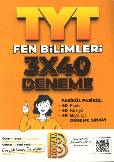 TYT Fen Bilimleri 3x40 Fasikül Denemeler Fenomen Fotokopi - YKS - KPSS - ALES