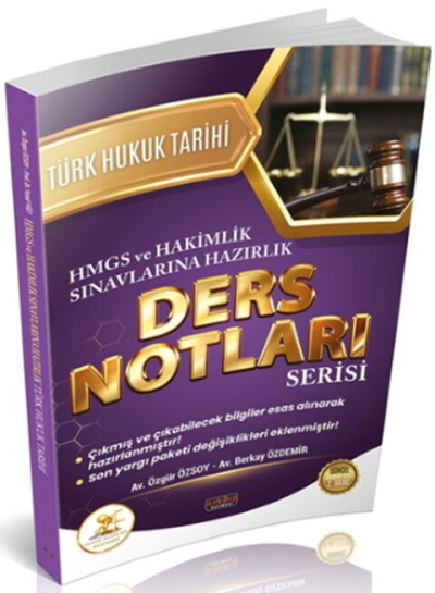 HUKAL HMGS HAKİMLİK Türk Hukuk Tarihi Ders Notları Savaş Yayınları Fenomen Fotokopi - YKS - KPSS - ALES