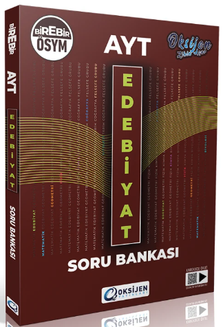 AYT Edebiyat Soru Bankası Çözümlü Oksijen Yayınları Fenomen Fotokopi - YKS - KPSS - ALES
