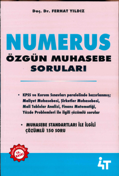 NUMERUS ÖZGÜN MUHASEBE SORU BANKASI Fenomen Fotokopi - YKS - KPSS - ALES