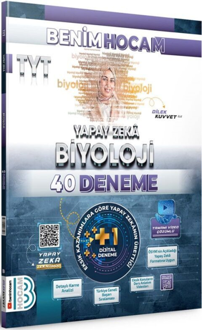 2025 TYT Yapay Zeka Biyoloji 40 Deneme Benim Hocam Yayınları