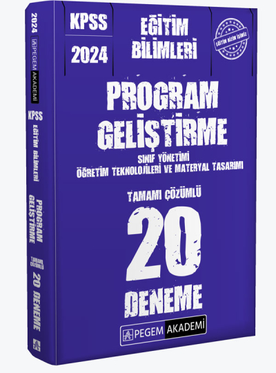 2024 KPSS Eğitim Bilimleri Program Geliştirme 20 Deneme Fenomen Fotokopi - YKS - KPSS - ALES