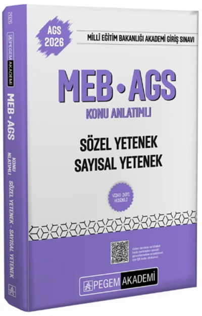 2026 MEB AGS Sözel Yetenek Sayısal Yetenek Konu Anlatımlı Pegem Yayınları Fenomen Fotokopi - YKS - KPSS - ALES