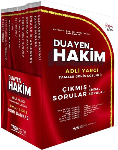 Duayen Hakim Çıkmış & Emsal Adli Yargı Soru Bankası Seti Fenomen Fotokopi - YKS - KPSS - ALES