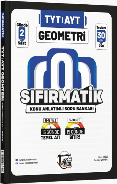 TYT AYT Geometri Sıfırmatik Konu Anlatımlı Soru Bankası Ders Platosu Fenomen Fotokopi - YKS - KPSS - ALES