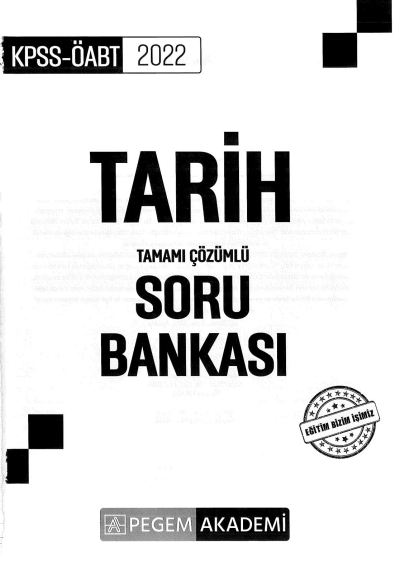 TARİH TAMAMI ÇÖZÜMLÜ SORU BANKASI