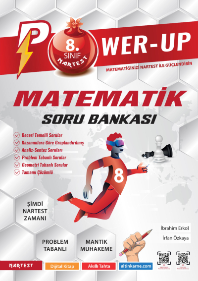 8. Sınıf Power-Up Matematik Soru Bankası Nartest Yayınları