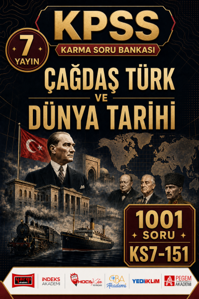 Çağdaş Türk ve Dünya Tarihi 7 Yayın 1001 Soru Fenomen Fotokopi - YKS - KPSS - ALES