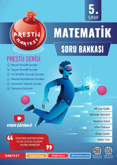 5. Sınıf Prestij Matematik Soru Bankası Nartest Yayınları Fenomen Fotokopi - YKS - KPSS - ALES