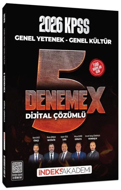 2026 KPSS Genel Yetenek Genel Kültür 5 DenemeX Çözümlü İndeks Akademi Yayıncılık Fenomen Fotokopi - YKS - KPSS - ALES