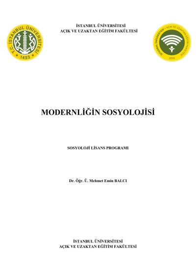 Modernliğin Sosyolojisi Fenomen Fotokopi - YKS - KPSS - ALES
