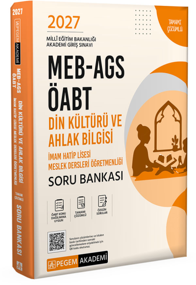2027 ÖABT Din Kültürü ve Ahlak Bilgisi Öğretmenliği Soru Bankası Çözümlü Pegem Akademi Yayınları Fenomen Fotokopi - YKS - KPSS - ALES