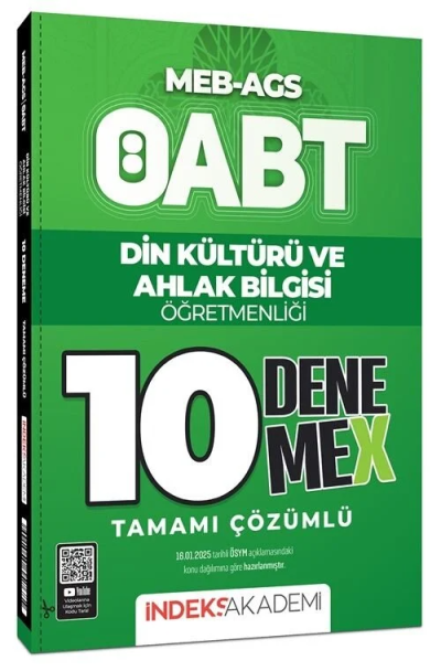 2025 ÖABT MEB-AGS Din Kültürü ve Ahlak Bilgisi 10 DenemeX Çözümlü İndeks Akademi Fenomen Fotokopi - YKS - KPSS - ALES
