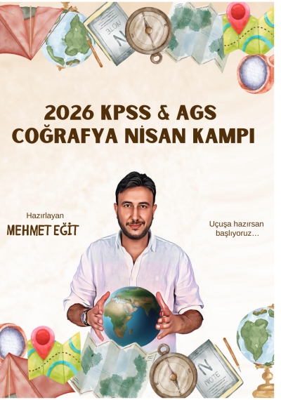 2026 KPSS AGS Coğrafya Nisan Kampı Mehmet Eğit Fenomen Fotokopi - YKS - KPSS - ALES